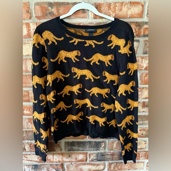 Monki leopard crewneck Sweater - Picture 1 of 6